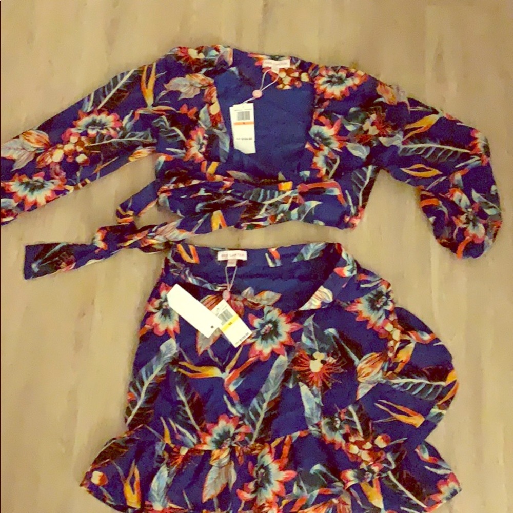 Red Carter Two piece floral outfit